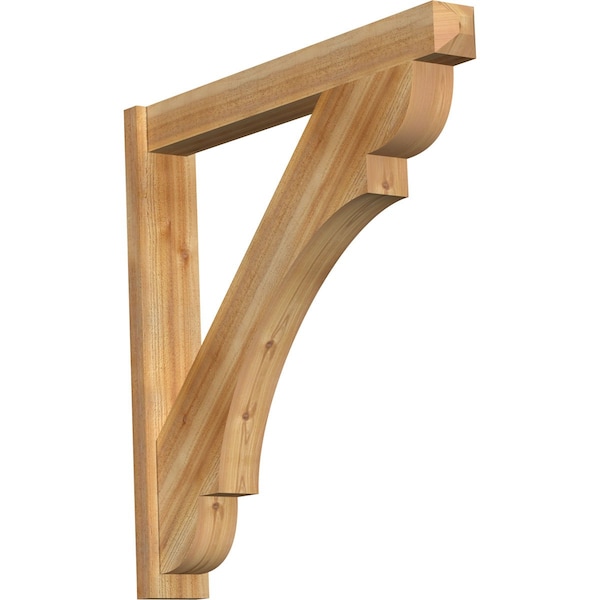 Ekena Millwork Olympic Rough Sawn Craftsman Outlooker, Western Red Cedar, 6"W x 42"D x 42"H OUT06X42X42OLY04RWR - main